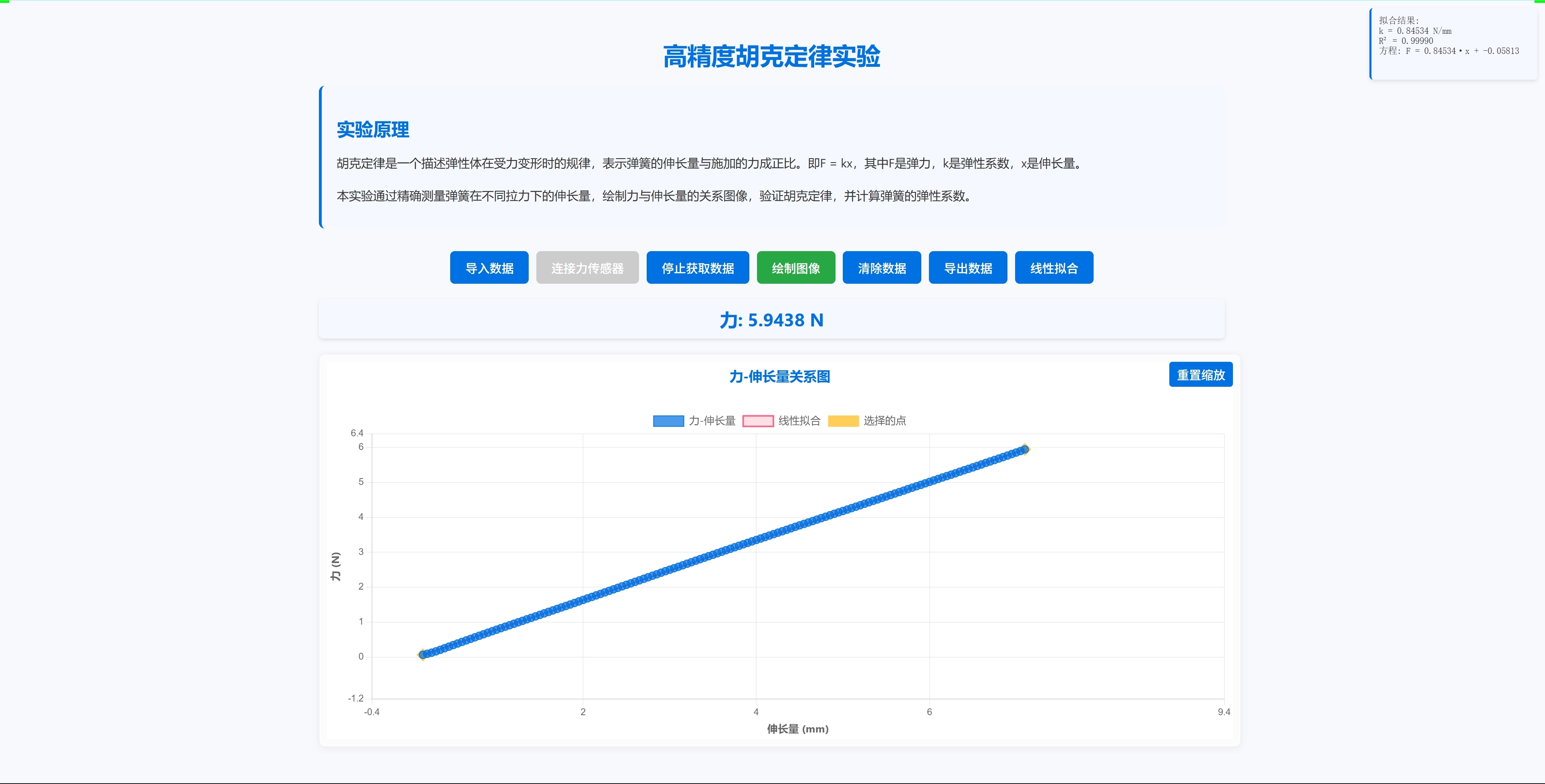 高精度胡克定律实验
